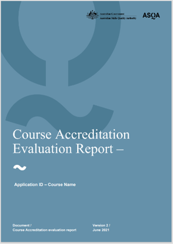 Evaluation report