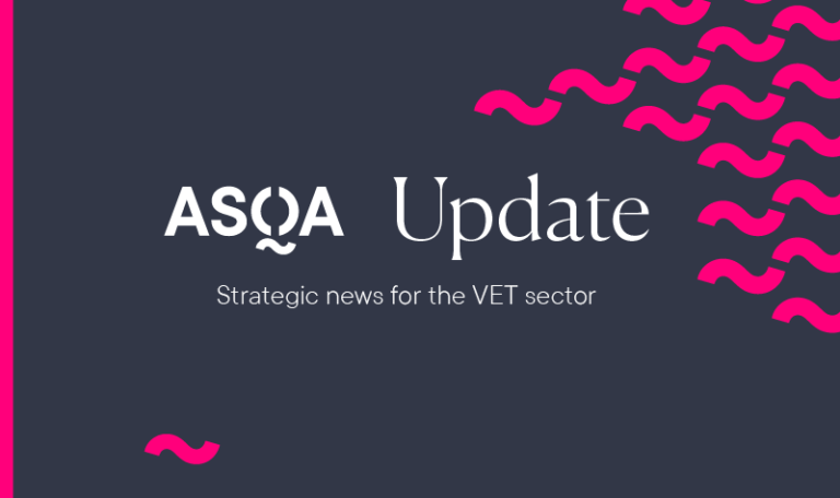 ASQA Update - Strategic news for the VET sector
