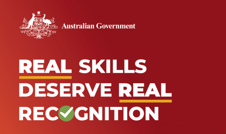 Poster to advertise 'Real Skills' DEWR campaign