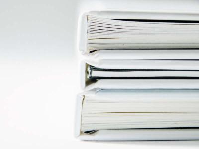 A stack of folders
