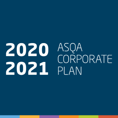 Cover of the corporate plan 2020-21. 