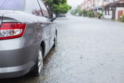 Flooded street