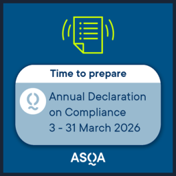Illustration of notice to prepare for the Annual Declaration on Compliance. 