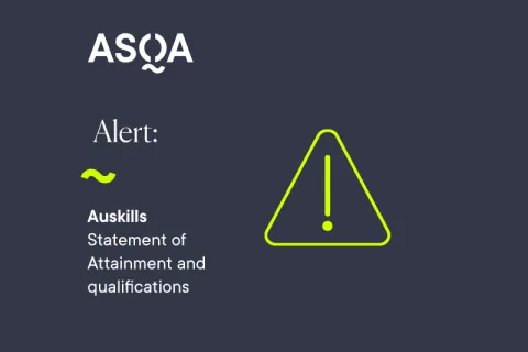 Sector alert - Auskills statement of attainment and qualifications