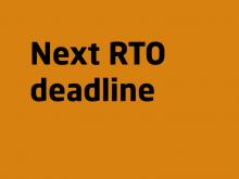 Next RTO deadline